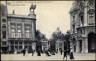 Main Entrance to Antwerp Zoo, c.1911