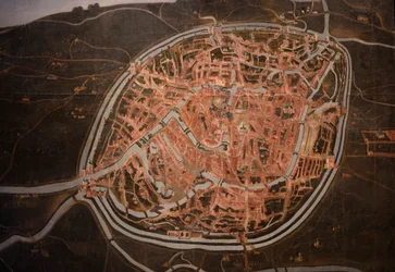 Map of Bruges. anonymous. 1546-1600. (detail)