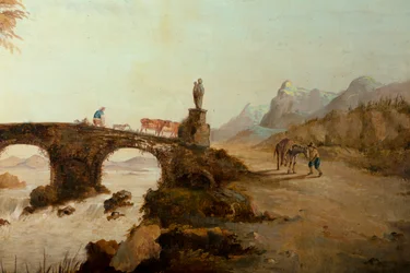 Meeting Room Murals with Rural Scenes (ca. 1810) Scene 1