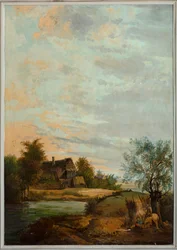 Second Back Room, Meeting Room, Murals with Rural Scenes in Classical Style (c.1810), Scene 7