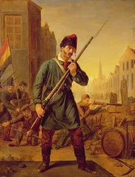 Soldier of the Belgian Revolution in 1830