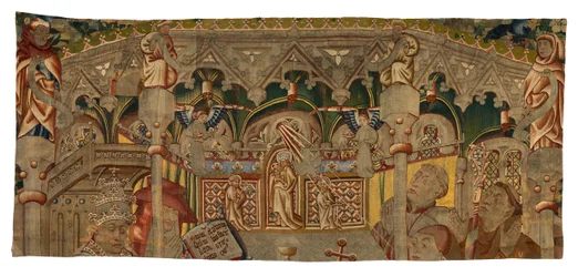 Tapestry fragment depicting A Miracle of the Holy Sacrament