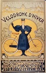 Winter Cycle Racing Track, International Exhibition of Velocipede Sports Brussels, 2-10 February 1895