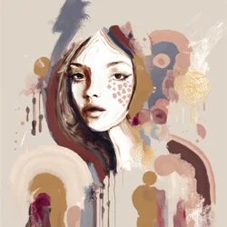 Abstract Woman Portrait
