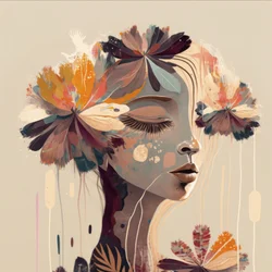 Dreamy Floral Portrait