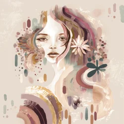 Dreamy Floral Woman