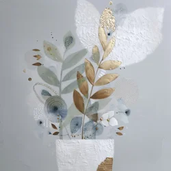 Golden Botanical Arrangement