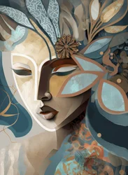 Serene Floral Portrait