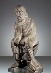 January, statue from Cycle of Months, Baptistery of Parma