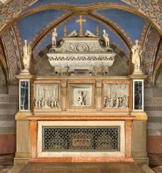 Crypt, High Altar with the Ark of Saints Marcellino and Peter Exorcist, Performed by Benedetto Briosco 1506-08, Recomposed by Matteo Galletti 1609