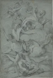God Cursing Cain After the Murder of Abel