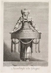 Masquerade in the Greek Style: Greek Priestess (Plate 8)
