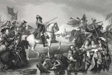 Battle of the Boyne, engraved by W. French
