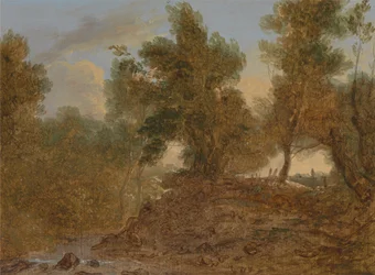 A Landscape at Wick, Gloucestershire, Below the Rocks
