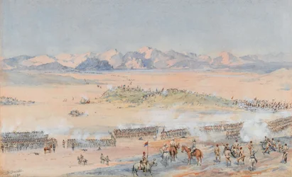 Advance of the 9th and 10th Sudanese Battalions of the Egyptian Army at the Battle of Toski, 3 August 1889
