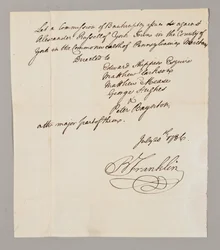 Commission of bankruptcy, 20th July 1786
