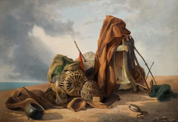 Beach Scene Still Life, 1858.