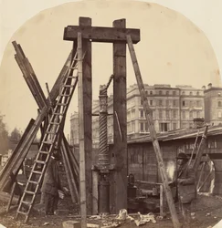 Construction of the 1862 International Exhibition at South Kensington