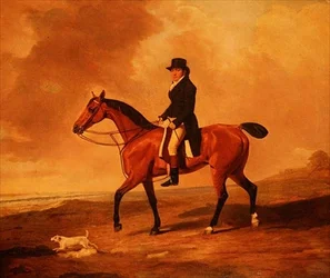 Francis Const on a Bay Hunter