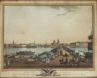 The Exchange Bridge at the Vasilievsky Island