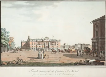 View of the Michael Palace in St. Petersburg