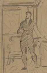 Figure Study of a Man in a Formal Suit