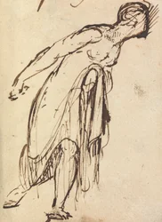 Study of a Leaning Figure