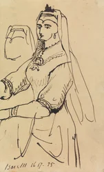 Study of a Woman Wearing a Headdress