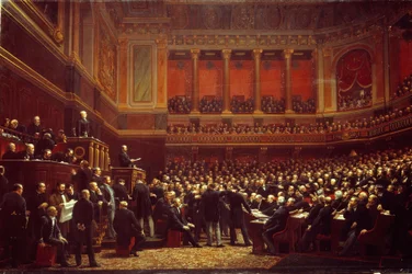 Louis Adolphe Thiers (1797-1877) Proclaimed Liberator of the Territory at the Session of the National Assembly Held in Versailles on June 16