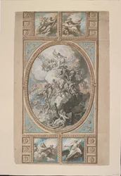 Design for the ceiling decoration of the Royal Chapel, Windsor Castle