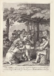 The Indians Delivering Up the English Captives to Colonel Bouquet Near His Camp at the Forks of Muskingum in North America in November 1764