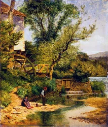 Fishing by the Mill