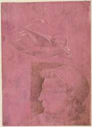 Head of a Man, Two Studies of a Woman