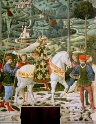 John VII Palaeologus (1391-1448), Eastern Roman Emperor, as one of the Three Kings (detail)