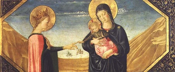 The Mystic Marriage of St. Catherine (detail)