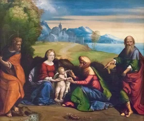 Holy Family with St Joachim and Anne