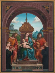Madonna and Child, St. James, St. Philip and the Family of Antonio Busti