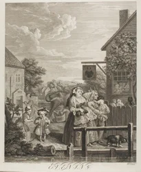Evening, plate three from The Four Times of the Day