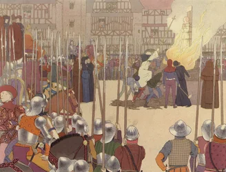 The burning of Joan of Arc