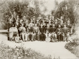 The Orchestra Group Shot at Zichron Yaacov, c.1898-1900