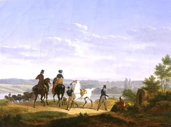 Landscape with Figures and Horses