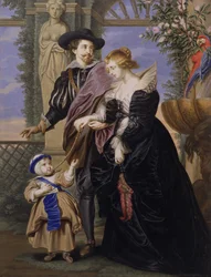 Copy after Rubens, His Wife Helena Fourment and Their Son Frans