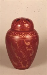 Pot pourri and cover in copper lustre, c.1905-15