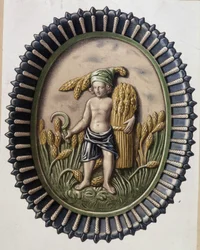 Reapers - Plate by Bernard Palissy