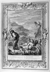 Deucalion Survives the Deluge with His Wife, Pyrrha (engraving)