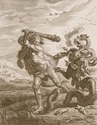 Hercules Fights the Lernian Hydra