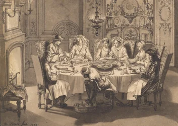 Meal during Jewish Passover among Portuguese Jews