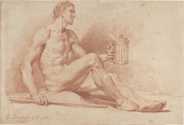 Male Nude with a Lamp (Diogenes)