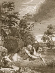 Salmacis and Hermaphroditus United in One Body, 1731