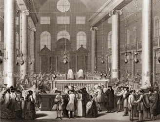 The Jewish Feast of Purim, Illustration of Ceremonies and Religious Customs of All the Peoples of the World by Bernard Picart (1723-1743)